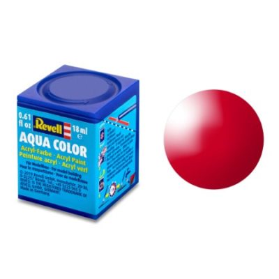 Greenhills Revell Aqua Colour Acrylic Paint Italian Red Gloss 18ML 36134 - NEW - C5368