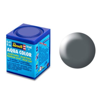 Greenhills Revell Aqua Colour Acrylic Paint Dark Grey Silk Matt 18ML 36378 - NEW - C5389