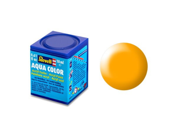 Greenhills Revell Aqua Colour Acrylic Paint Lufthansa Yellow Silk Matt 18ML 36310 - NEW - C5397