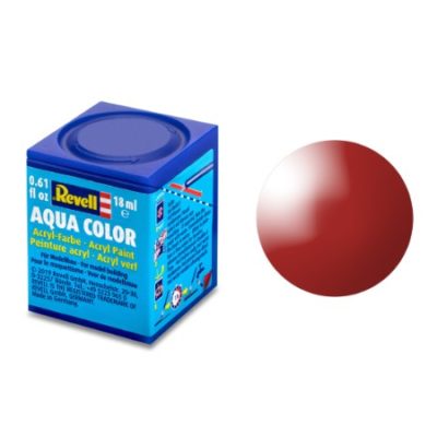 Greenhills Revell Aqua Colour Acrylic Paint Fiery Red Gloss 18ML 36131 - NEW - C5419