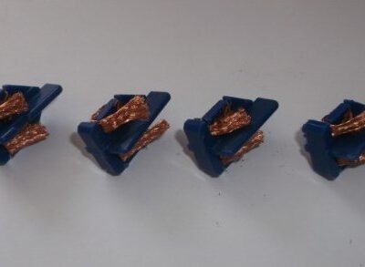 Greenhills Slot Parts Short Stem Blue Guide Blades x 4 100% Copper Braid C8145 - Scalextric Compatible - NEW - G1970