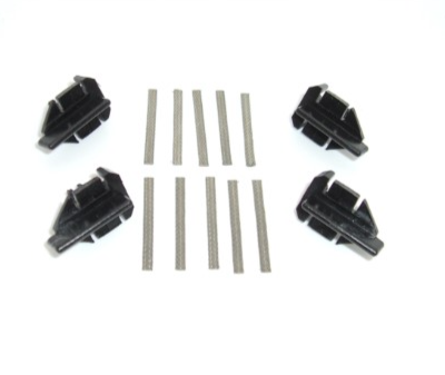 Greenhills Slot Spares 10 Tinned Copper Braids & 4 Long Stem Guide Blades for Scalextric BNIP - G2995