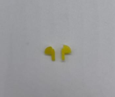 GP38 - Greenhills Yellow Wing Mirror Pair for Scalextric VW Beetle - 1.32 Scale - NEW
