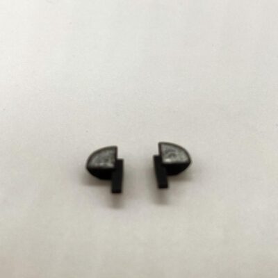 Greenhills Black & Silver Wing Mirror Pair for Scalextric VW Beetle - NEW - GP32