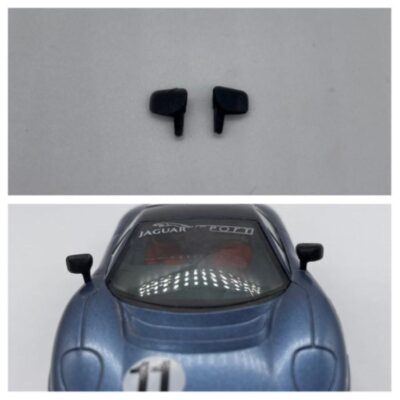 GP46 - Greenhills Black Wing Mirror Pair for Scalextric Jaguar XJ220 - 1.32 Scale - NEW