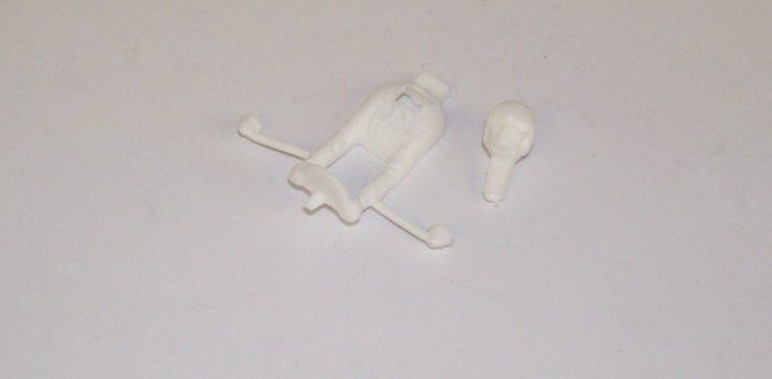 Greenhills Head & Steering Wheel for Scalextric Formula Junior Cars - NEW - G13