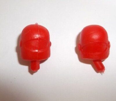 Greenhills Red Repro Heads for Scalextric Motorbike & Sidecar - NEW - G1166