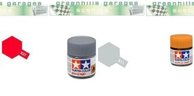 Greenhills Tamiya Acrylic Paint Pack - X11 Chrome Silver + X26 Clear Orange + X27 Clear Red - PP2