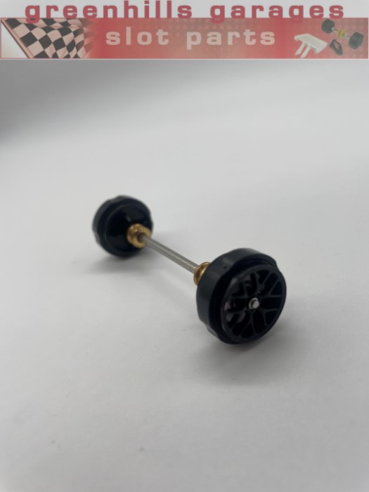 Greenhills Carrera Evolution Chevrolet Corvette C7R Front Axle & Wheels 27633 - NEW - P8547