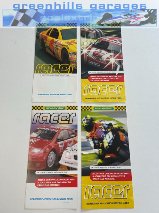 Greenhills Scalextric Racer Membership Application Forms x 4 - CAT65