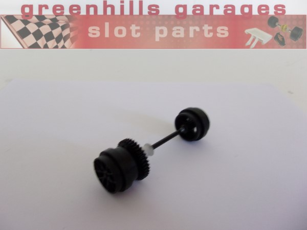 Greenhills Scalextric Chevrolet Corvette C6R Rear Axle+Wheels- Used - P7820** - Image 2