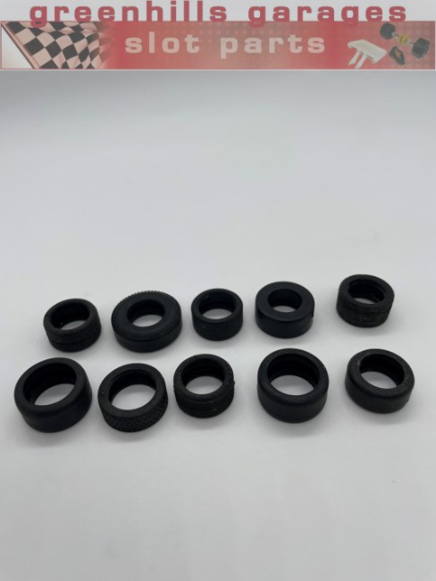 Greenhills Scalextric Mixed Tyres x 10 - Used - P8852