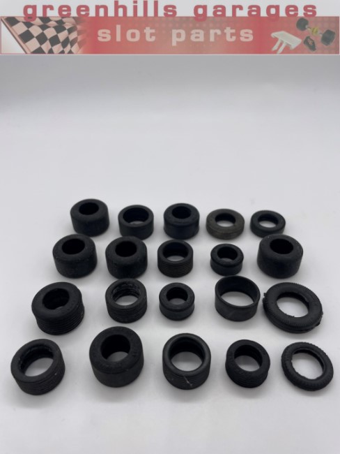 Greenhills Scalextric Selection of 20 x Mixed Tyres - Used - P8905