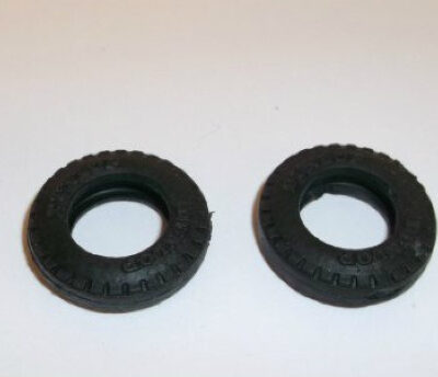 Greenhills 1960's Dunlop Tyre Pair (23mm Diameter) for Scalextric - New - G313