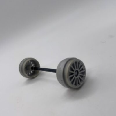Greenhills Scalextric Jaguar XKR GT3 Front Axle & Wheels - Used - P8586