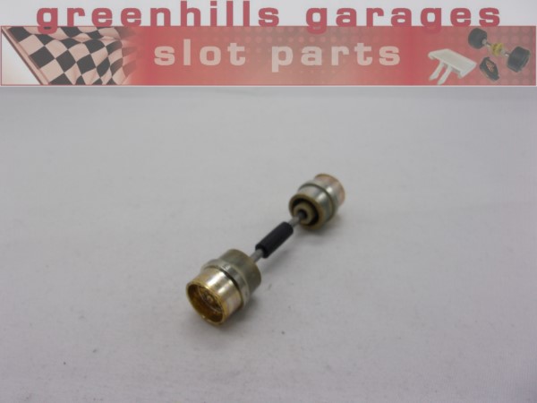 Greenhills Scalextric Porsche 911/935 Front Axle + Wheels Gold- Used- P7783** - Image 2