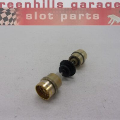 Greenhills Scalextric Porsche 911/935 Rear Axle+Wheels Gold- Used - P7785**