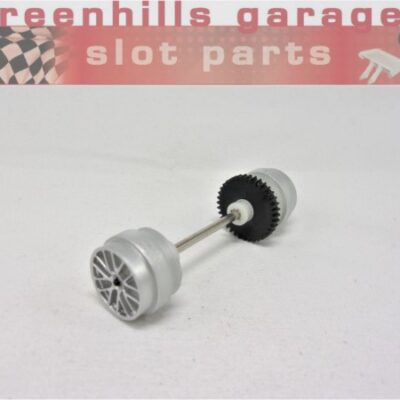 Greenhills Scalextric Ferrari F430 Rear Axle+Wheels Silver- Used - P8043**