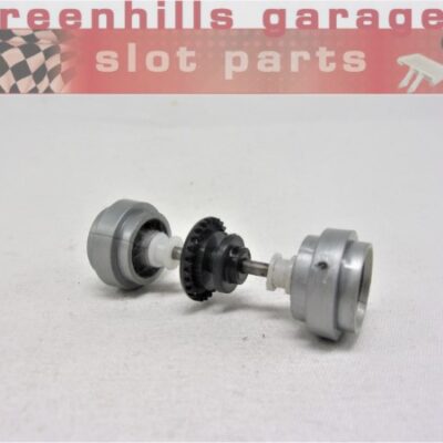 Greenhills Scalextric Second Generation Motorbike+Sidecar Axle+Wheels -Used- P8416 ##x