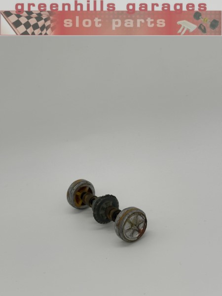 Greenhills Scalextric Cooper C54 Rear Axle & Wheels - Used - P10187