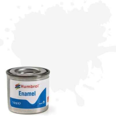 Greenhills Humbrol White Satin Enamel Paint 14ml Tinlet AA1434 - C5452