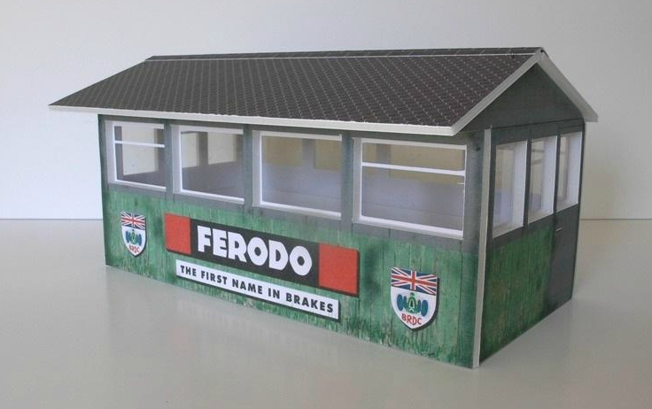 Greenhills Slot Car Building Silverstone Press Box Kit 1:24 Scale - Brand New - MACC631