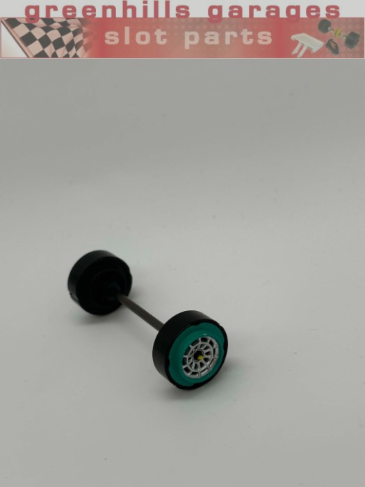 Greenhills Carrera Evolution F1 Mercedes Petronas Rosberg 27494 Front Axle & Wheels - Used - P10185