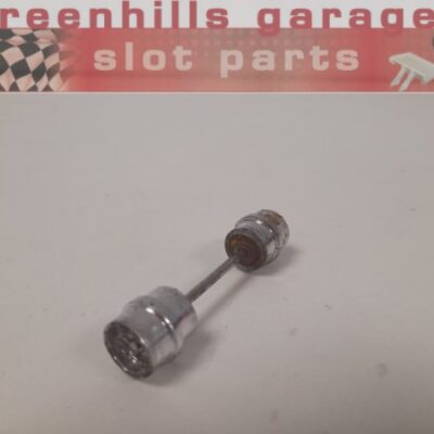 Greenhills Scalextric Leyland Roadtrain Racing Truck Front Axle and Wheels- Used - P7581