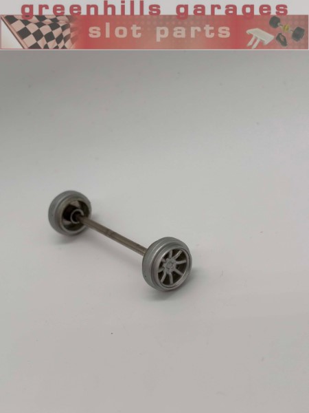 Greenhills Scalextric Ford Mustang Boss 302 C2402 Front Axle & Wheels - Used - P10322