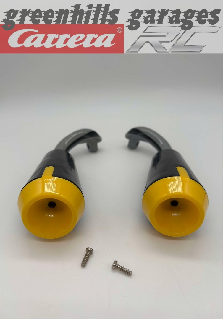 Greenhills Carrera RC Mario Kart Race Kart 1.16 Scale Exhausts & Screws - NEW - CRCP388