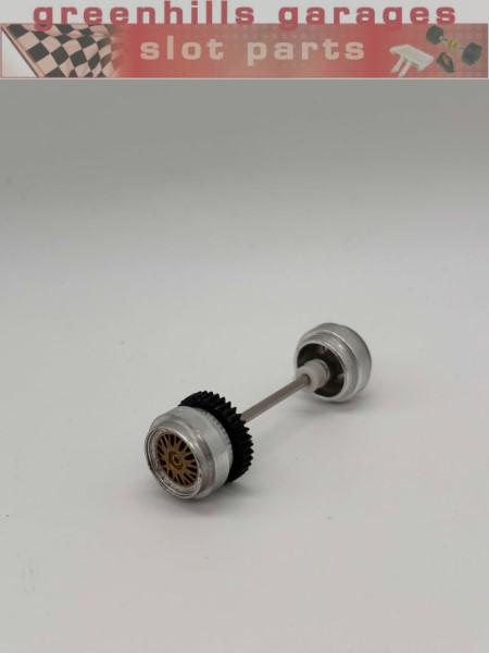 Greenhills Scalextric Porsche 911 GT3R New Century C2665 Rear Axle & Wheels - Used - P10369