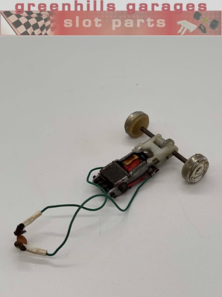 Greenhills Scalextric Formula Junior Engine + Rear Axle + Wheels + Wires - Used - P10355