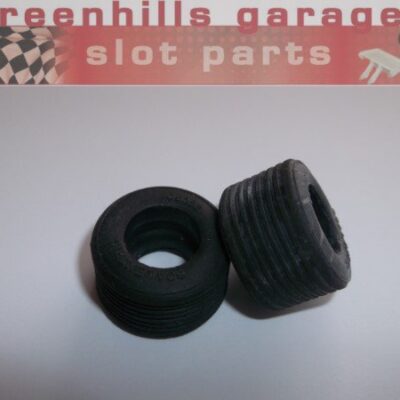 Greenhills Scalextric Leyland Roadtrain Racing Truck Tyre Pair - Used - P5541