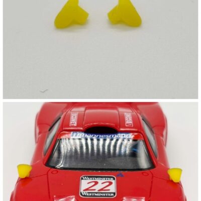 Greenhills Yellow Wing Mirror Pair for Scalextric Porsche 911 GT1 - NEW - GP126