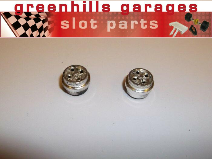 Greenhills Scalextric Ford Escort XR3i Chrome Wheels Pair - Used - P2746