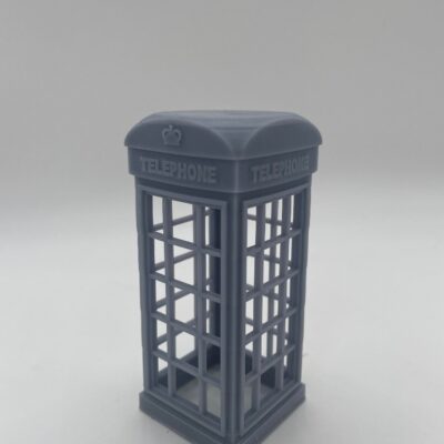 Greenhills Scalextric Carrera Slot Car 1:32 Scale Un-Painted UK Telephone Box - NEW - MACC934 ##x