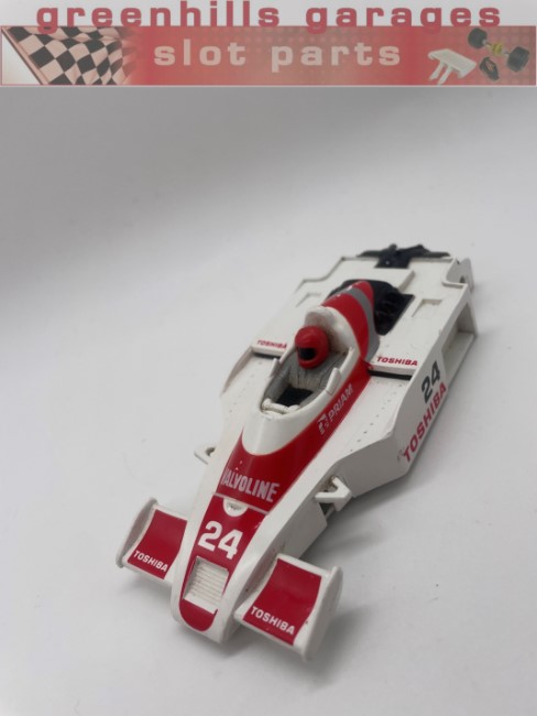 Greenhills Scalextric Indycar Toshiba No.24 C233 Body Shell + Chassis - Used - S3008