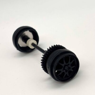 Greenhills Scalextric Chevrolet Camaro GTR Black Rear Axle & Wheels - NEW - P10489