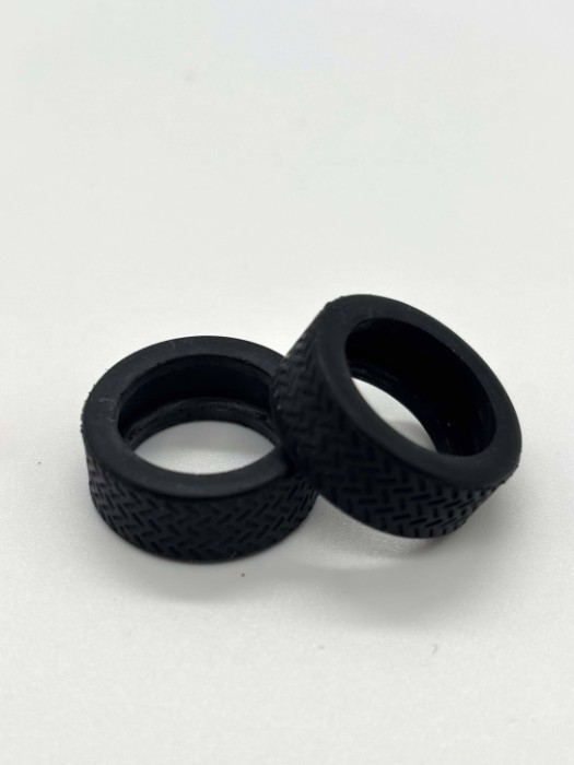 Greenhills Scalextric Subaru Impreza 2001 - 2023 Treaded Tyre Pair - NEW - P10492