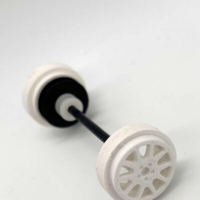 Greenhills Scalextric Ford Focus WRC White Rear Axle & Wheels - NEW - P10493
