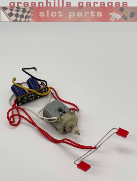 Greenhills Scalextric Porsche 962 Engine + Pinion + Wiring + Lights - Used - P10517