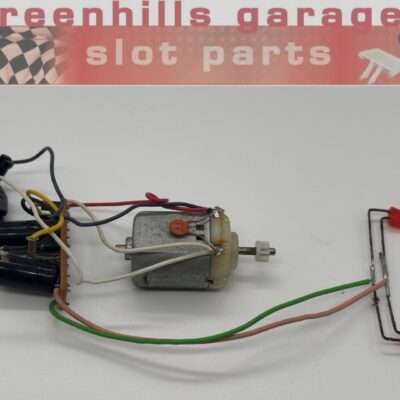 Greenhills Scalextric Porsche 962 Engine + Wiring Loom + Pinion + Lights + Guide Blade - Used - P104711