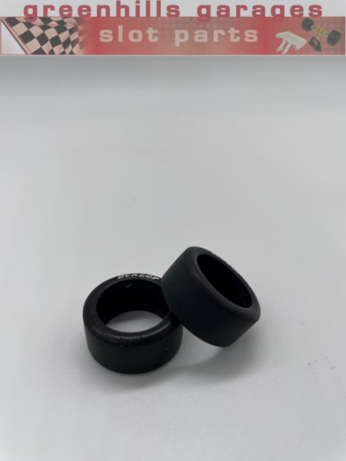 Greenhills Scalextric Opel Astra / V8 Sport Bild Rear Tyre Pair C2298 - Used - P7482