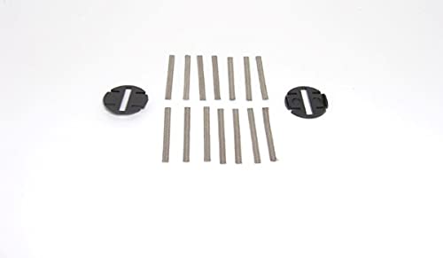 Greenhills Slot Spares 14 Tinned Copper Braids & 2 Braid Plates C8329 Scalextric compatible - G2994 * - Image 2