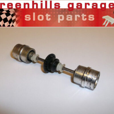 Greenhills Scalextric Superstox  Rear Axle & Wheels Chrome Used - P2704