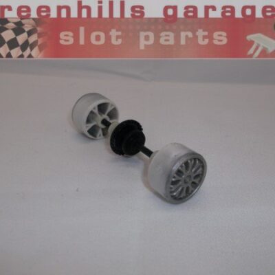 Greenhills Scalextric Mercedes C-Class Rear Axle & Wheels C2032 / C2038 - Used - P7160