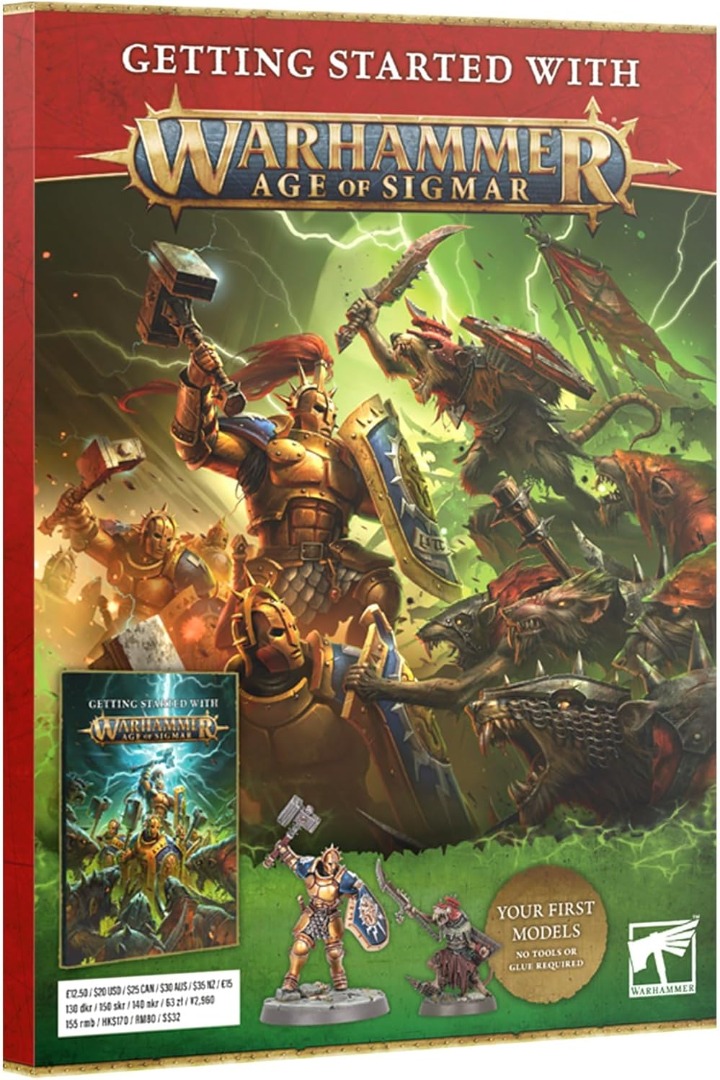 Greenhills Warhammer Getting Started with Age Of Sigmar Magazine + 2 Figures 80-16 - GW14