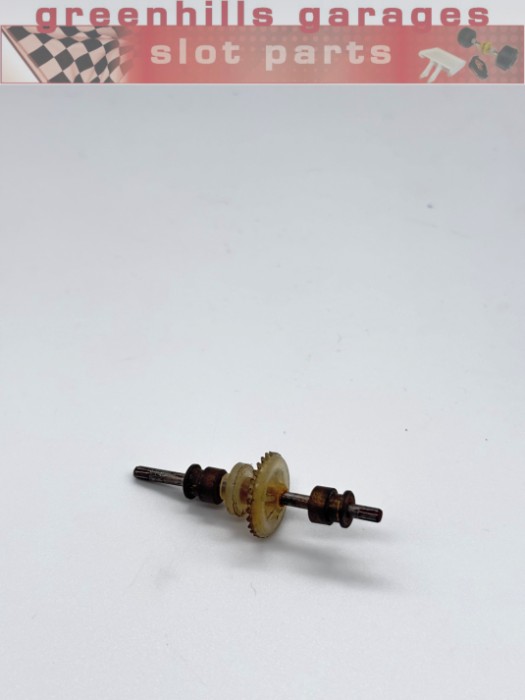 Greenhills Scalextric Vintage Rear Axle With Brass Brushes And Nylon Contrate 47mm - Used - P10614