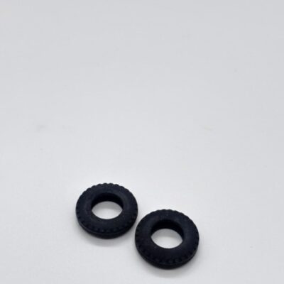 Greenhills Scalextric Vintage Cooper C58 Rear Tyre Pair 25mm Diameter - Used - P10628