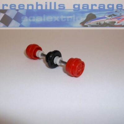 Greenhills Scalextric Ford Escort XR3i Red Rear Axle & Wheels - Used P575 ##x